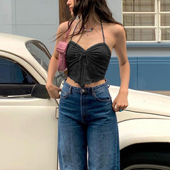 Halter Tie-Front Top