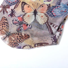 Butterfly Print Sheer Tank Top