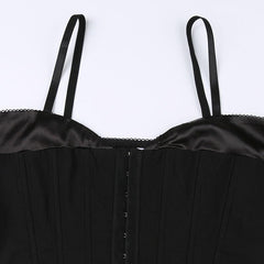 Satin Trim Corset Top