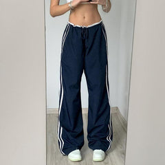 Sporty Pull On Trousers With Zip