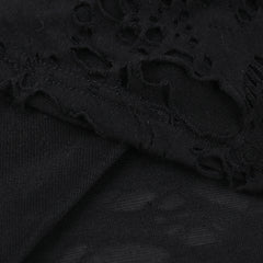 Gothic Halter Neck Cutout Lace Top