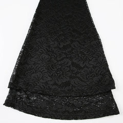 Gothic Lace High-Waisted Flare Pants